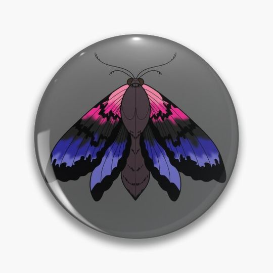 Discover Omnisexual Pride Moth Pin Button
