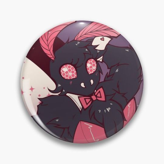 Discover Bunny Mothman Pin Button