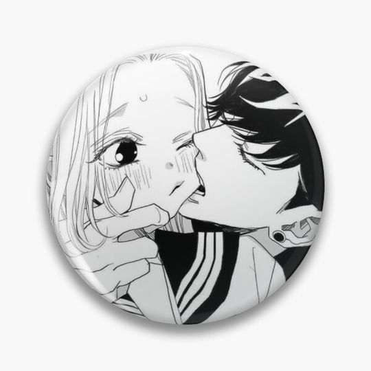 Discover Ojou To Banken Kun - Cheek Bite Pin Button