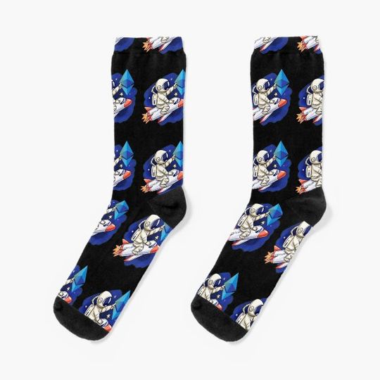 Discover Ethereum ETH Astronaut Socks