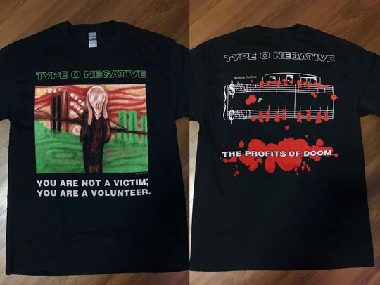Discover 2000 Type O Negative You Are Not A Victim T-Shirt