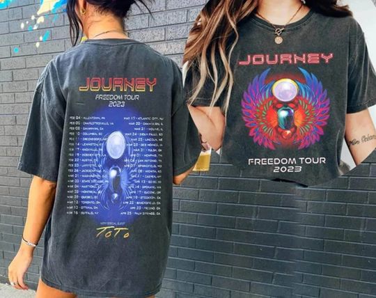 Discover Journey Freedom Tour 2023 Shirt, Journey 50th Anniversary, Music Tour 2023 Tshirt