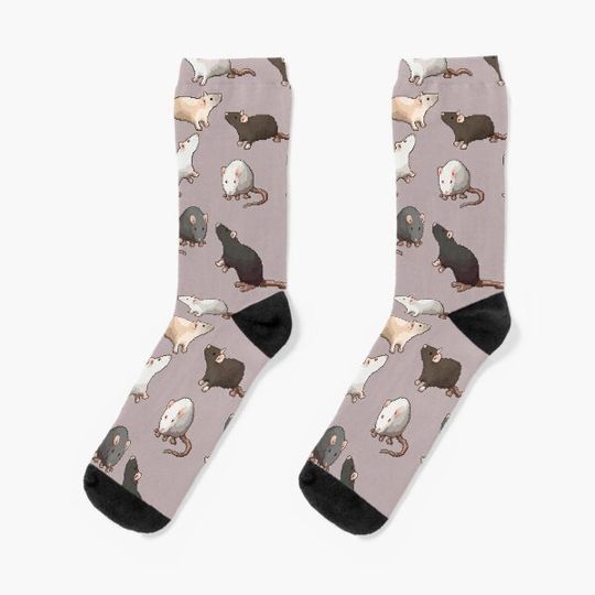 Discover Pixel Rats on repeat Socks