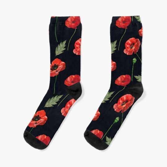 Discover Beautiful poppies Socks