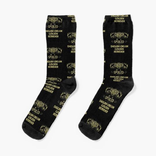 Discover Owner of a spoiled English Cream Golden Retriever dog Socks
