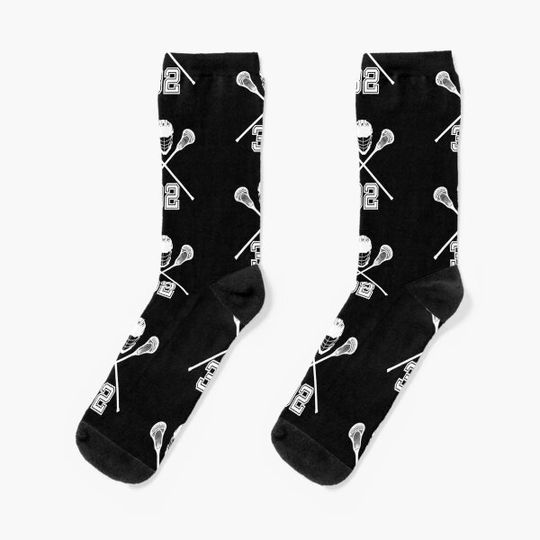 Discover Lacrosse Jersey Number 32 Lax Player Uniform No #32 Sports Fan Gift Socks