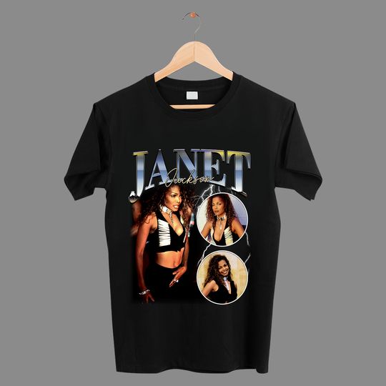 Discover Vintage Style Janet Jackson T-shirt, Janet jackson Rap T-shirt