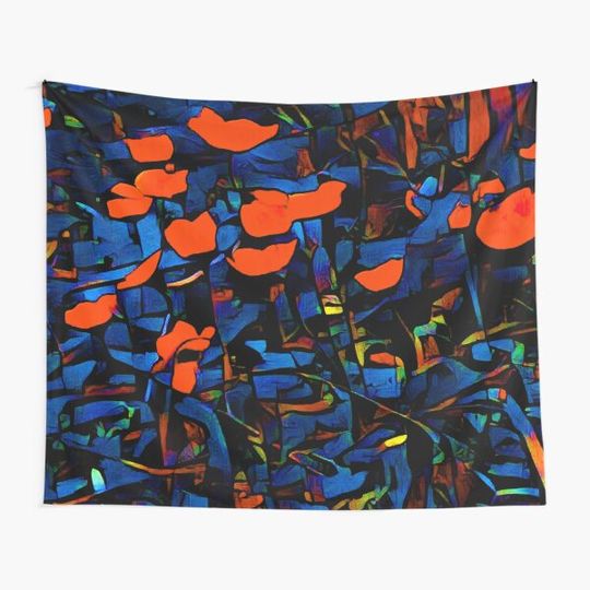 Discover Flower Field Tapestry