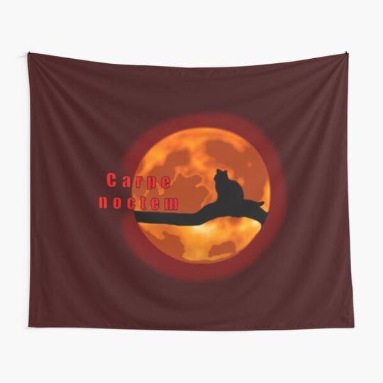 Discover Carpe noctem Enjoy the night Tapestry