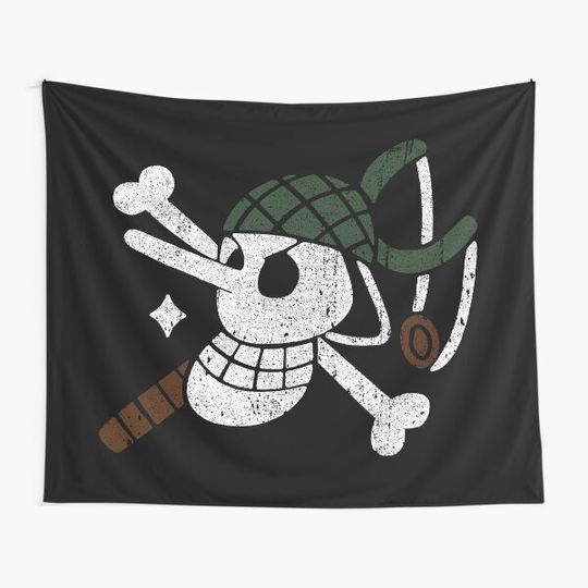 Discover Usopp Jolly Roger Tapestry