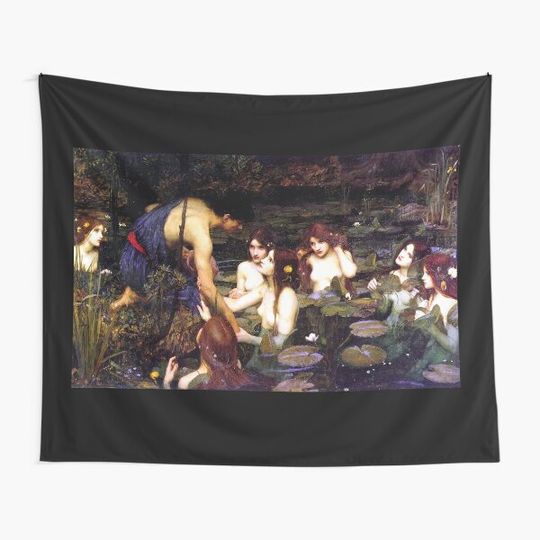 Discover Hylas and the Nymphs - John William Waterhouse Tapestry