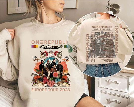 Discover OneRepublic 2023 Europe Tour Sweatshirt