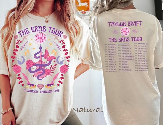 Discover Vintage Concert Tee, TOUR DATES on Back