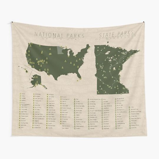 Discover US National Parks - Minnesota Tapestry