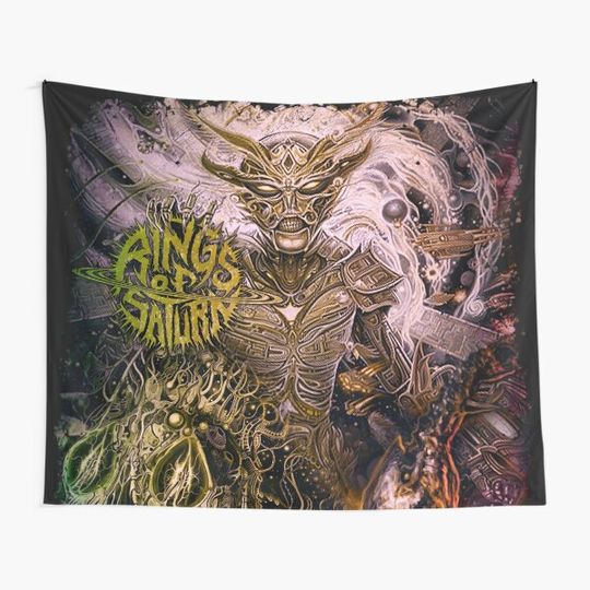 Discover Rings of Saturn Band Tapestry
