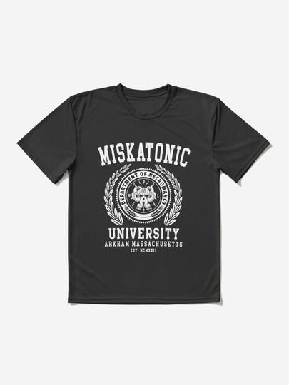 Discover CTHULU AND LOVECRAFT - MISKATONIC UNIVERSITY | Active T-Shirt