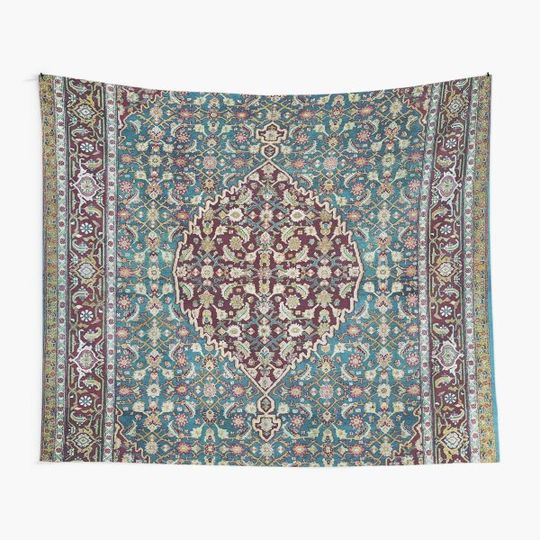 Discover Antique Agra North India Carpet Print Tapestry