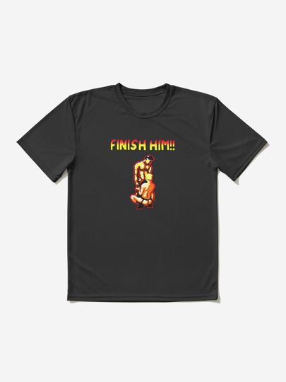 Discover Finish Him Creative Gamer Fan Art | Active T-Shirt