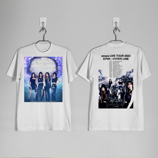 Discover Aespa World Tour 2023 Concert Shirt