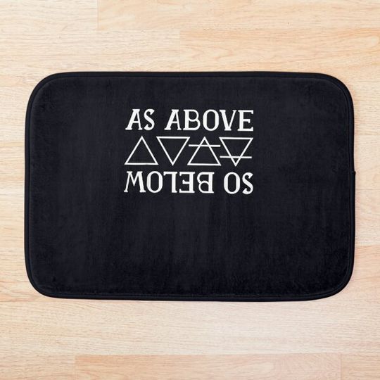 Discover Four Elements As Above So Below Bath Mat