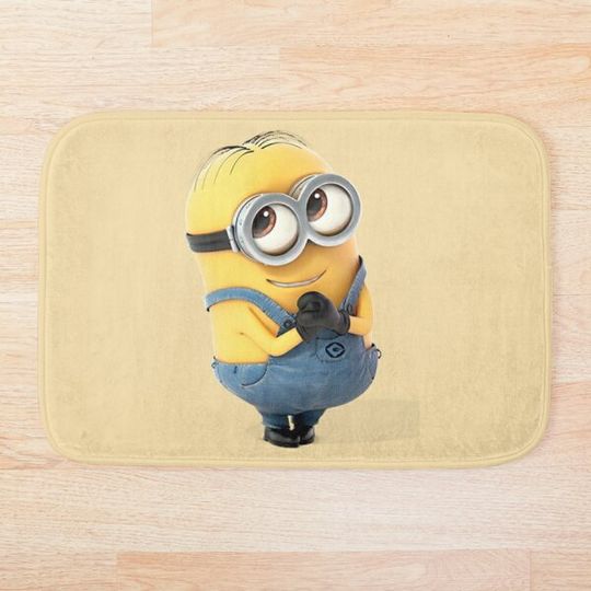 Discover Minion Cute Face Bath Mat