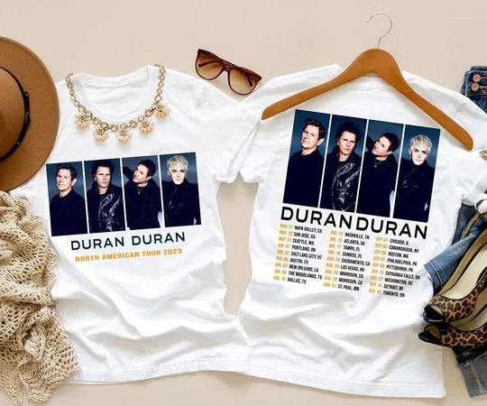 Discover Duran Duran 2023 North American Tour T-Shirt