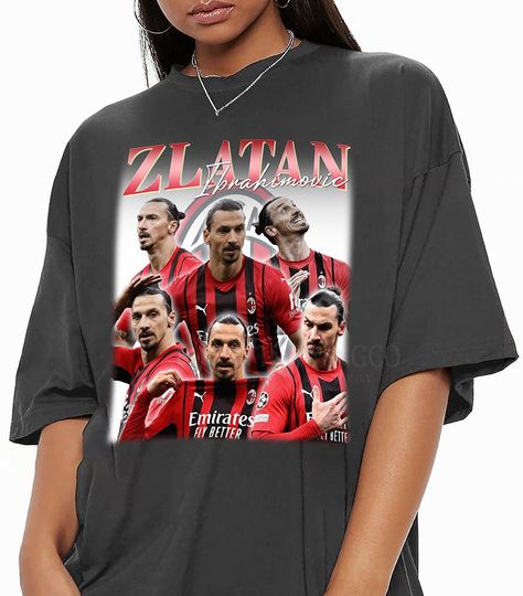 Discover Zlatan Ibrahimovic Vintage Bootleg Tee, Zlatan Ibrahimovic Vintage Graphic Shirt