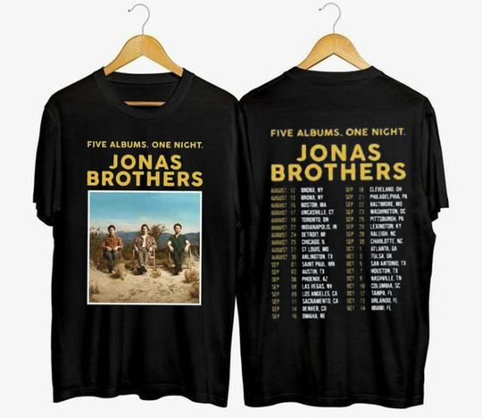 Discover Jonas Brothers 2023 Tour Music Festival Concert T Shirt