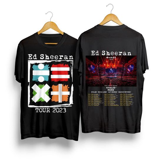 Discover Ed Sheerran Tour 2023 Shirt, Ed Sheerran Mathematics T Shirt