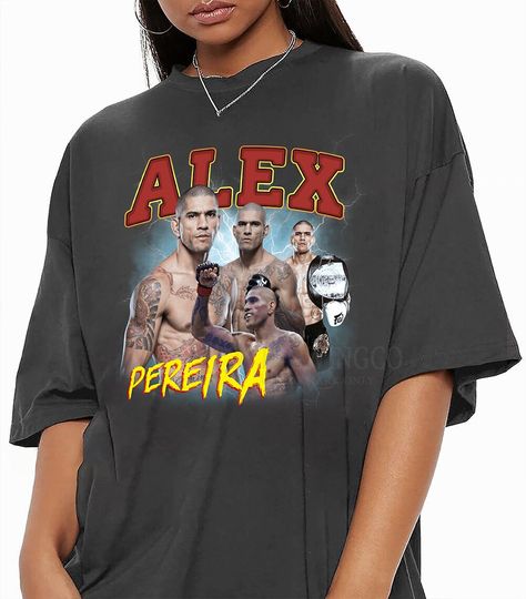 Discover Alex Pereira Vintage Bootleg Tee, Alex Pereira Vintage Graphic Shirt