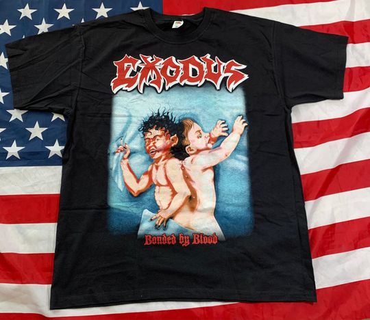 Discover Exodus bonded by blood vintage print band t shirt