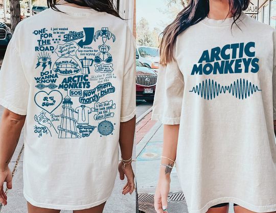 Discover Vintage AM North American Tour Shirt, Arctic Monkeys Tour 2023 Tshirt