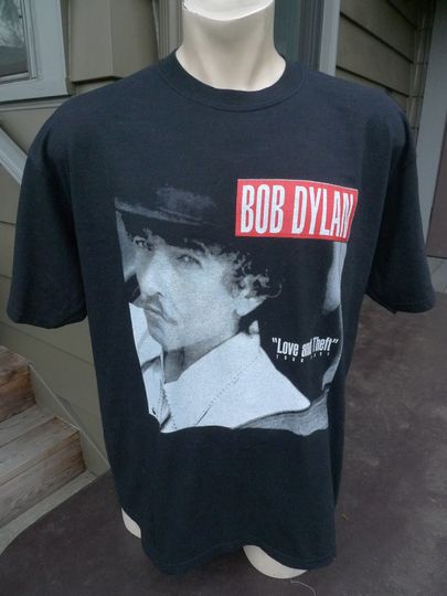 Discover 2001 Bob Dylan Love and Theft Concert Shirt