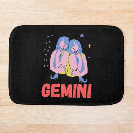 Discover Gemini Zodiac Sign horoscope Zodiac sign test Bath Mat