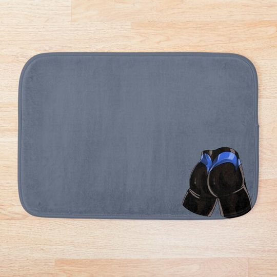 Discover Blue Bird Bath Mat