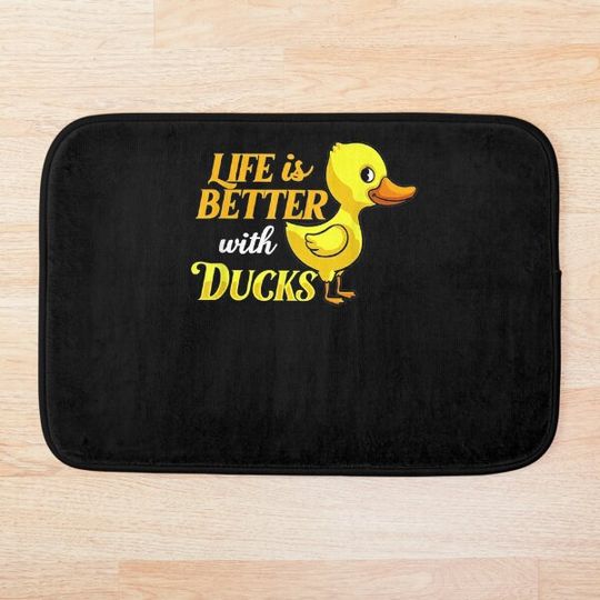 Discover Duck Rubber Ducks Farmer Animal Bird Bath Mat