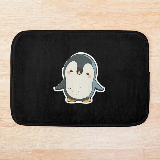 Discover Penguin Sticker Bath Mat