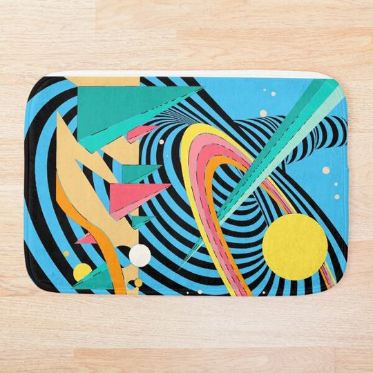 Discover Trippy optical illusion- optical illusion Bath Mat