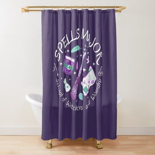 Discover Wizard and Witches Spells Majors | Spells Class | Wizardry | Witchcraft Shower Curtain