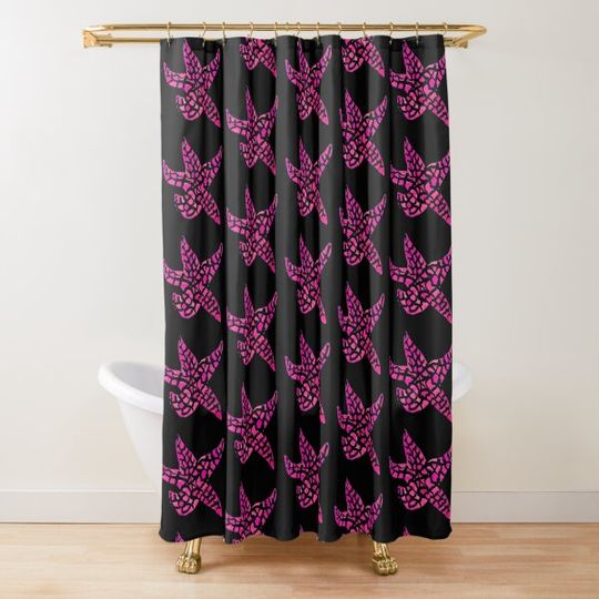 Discover Pink Starfish Shower Curtain