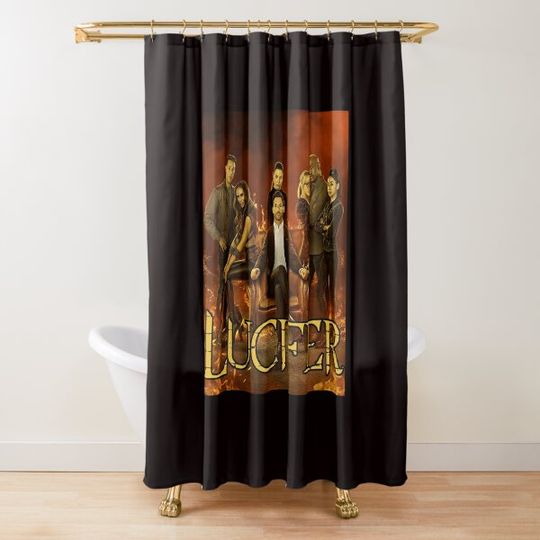 Discover Lucifer Old Movie Shower Curtain