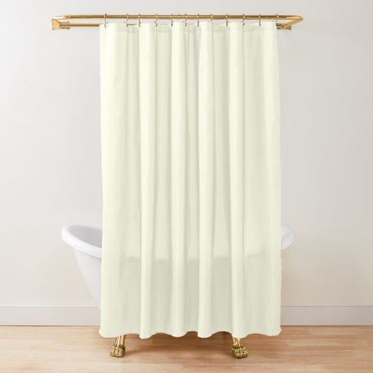 Discover Plain ivory Shower Curtain