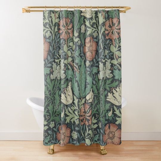 Discover William Morris art classic Shower Curtain