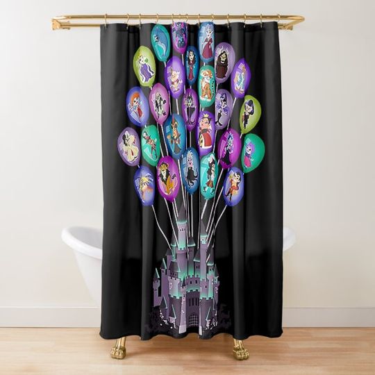 Discover Castle of Villains Shower Curtain