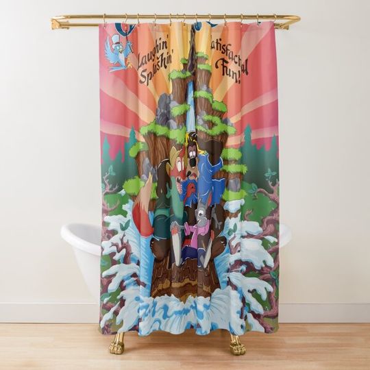 Discover Splash Mountain Shower Curtain