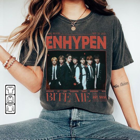 Discover Enhypen Kpop Shirt, Dark Blood Album Tee, Enhypen Tee