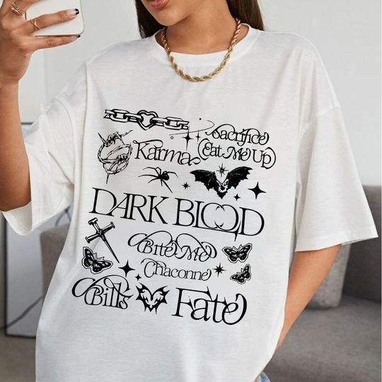 Discover Dark Blood Album Tracklist Enhypen Shirt, Enhypen Kpop Shirt