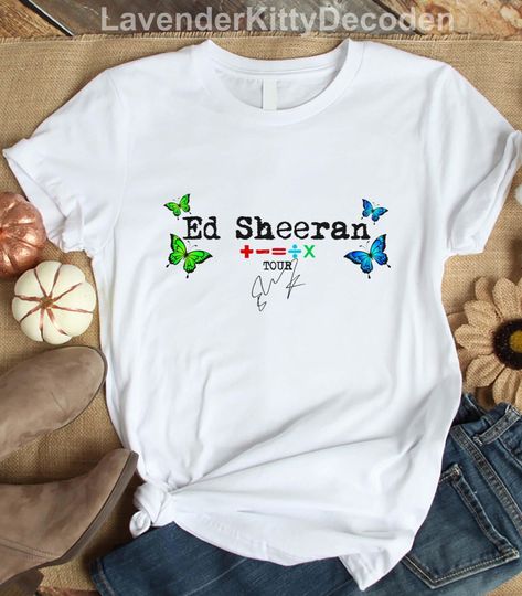 Discover The Mathematics Tour Shirt, Butterfly Equals Tour, Ed Shee 2023 World Tour Shirt