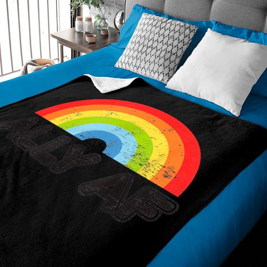 Discover Ally AF Gay Pride LGBT Flag Gift Baby Blankets