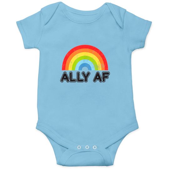 Discover Ally AF Gay Pride LGBT Flag Gift Onesies